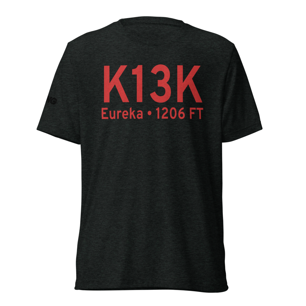 Eureka Municipal Airport (K13K) ICAO Tri-blend T-Shirt 