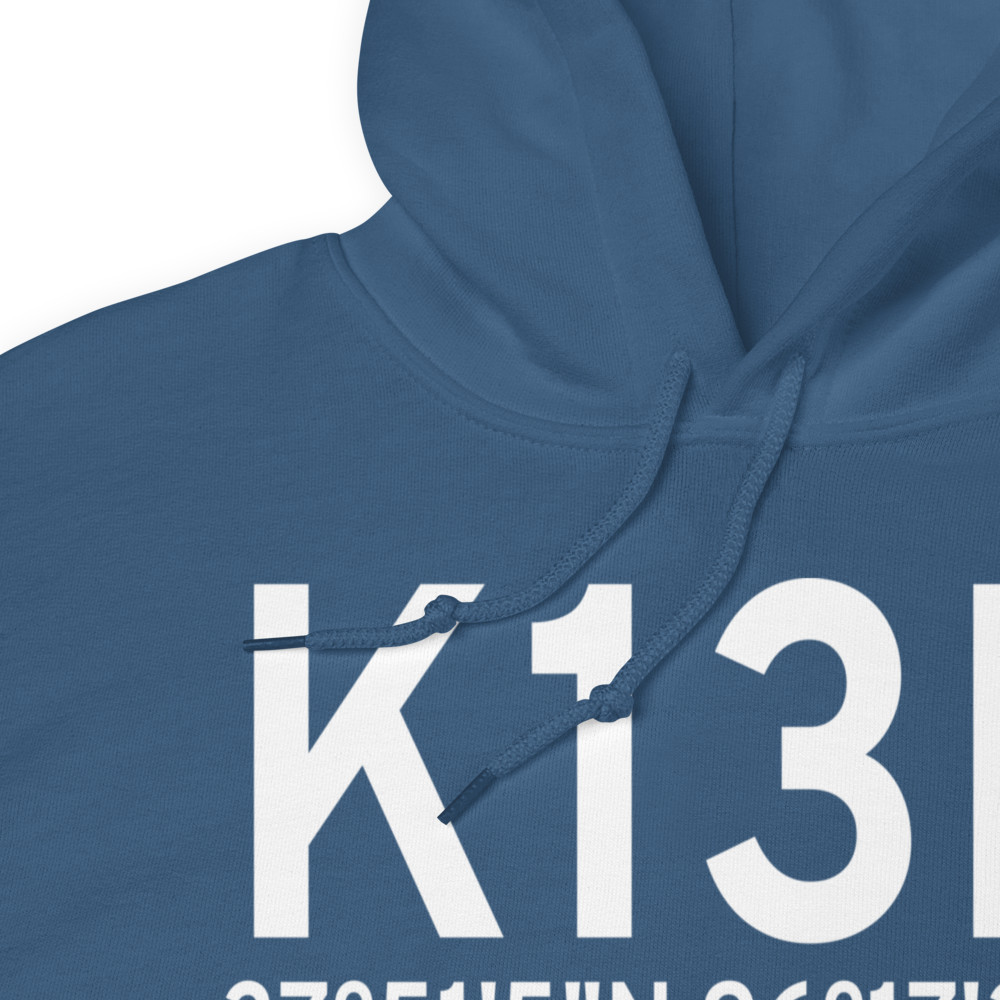 Eureka Municipal Airport (K13K) ICAO Hoodie Sweatshirt 