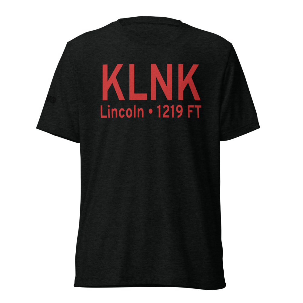 Lincoln Airport (KLNK) ICAO Tri-blend T-Shirt 