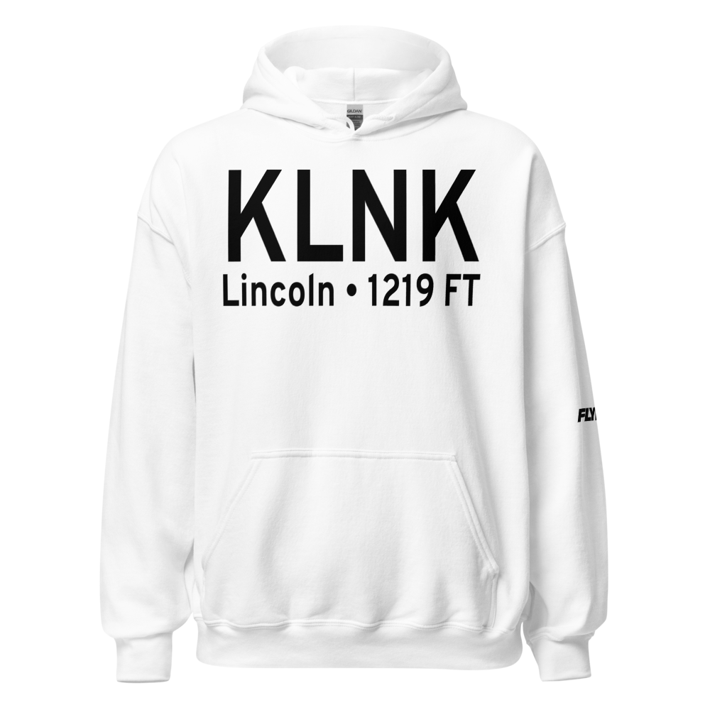 Lincoln Airport (KLNK) ICAO Hoodie Sweatshirt 