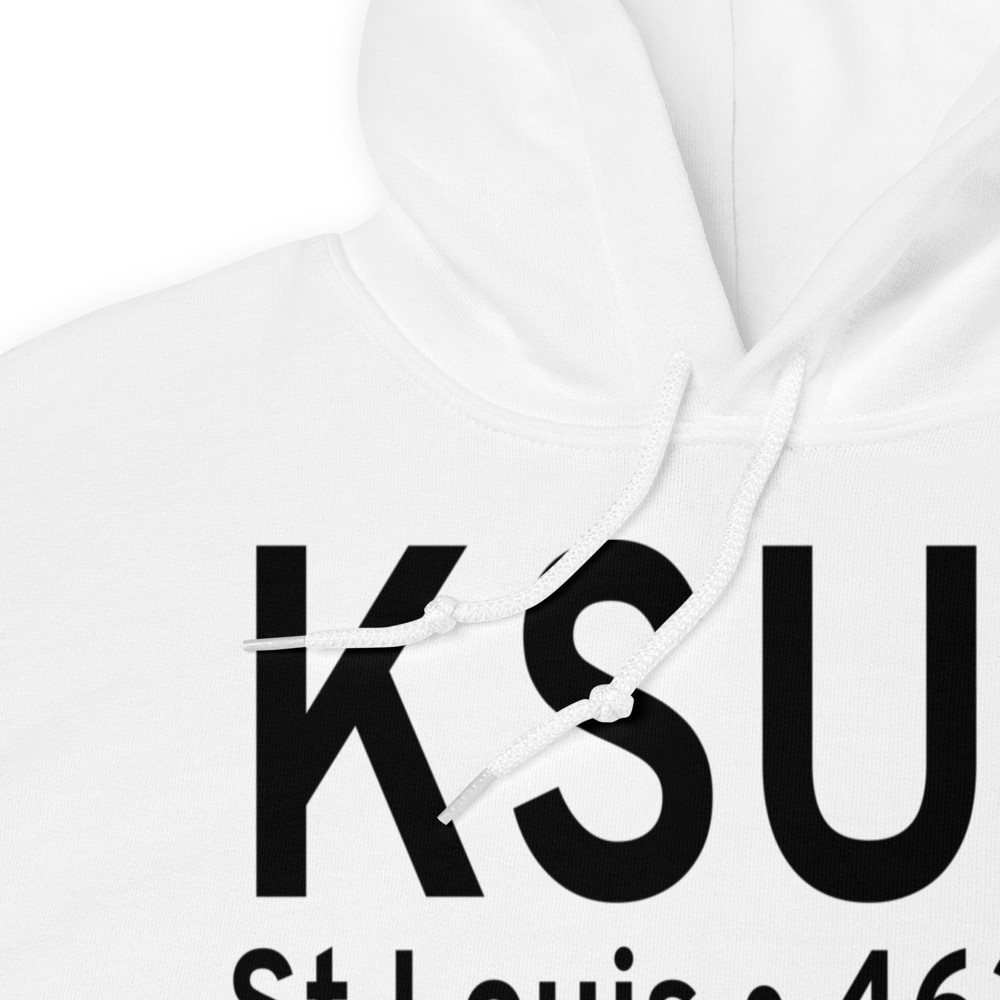 Spirit of St Louis Airport (KSUS) ICAO Hoodie Sweatshirt 