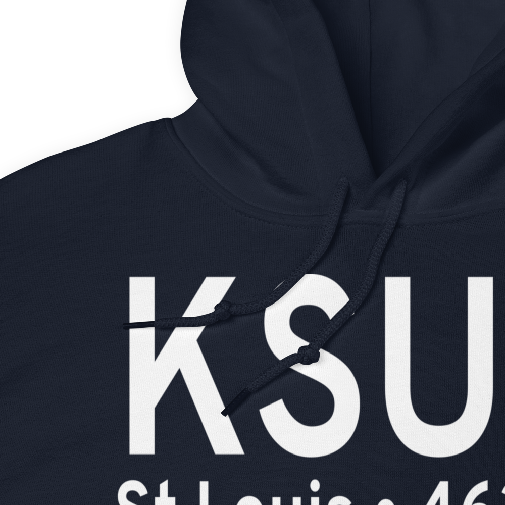 Spirit of St Louis Airport (KSUS) ICAO Hoodie Sweatshirt 