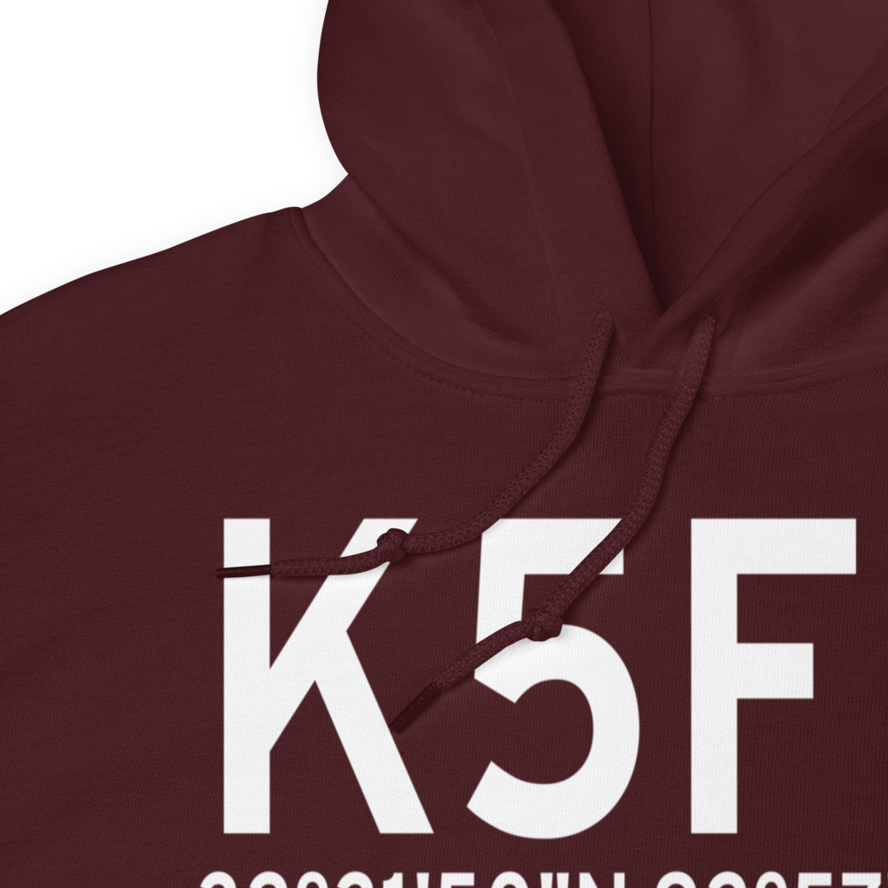 Arcadia Bienville Parish Airport (K5F0) ICAO Hoodie Sweatshirt 