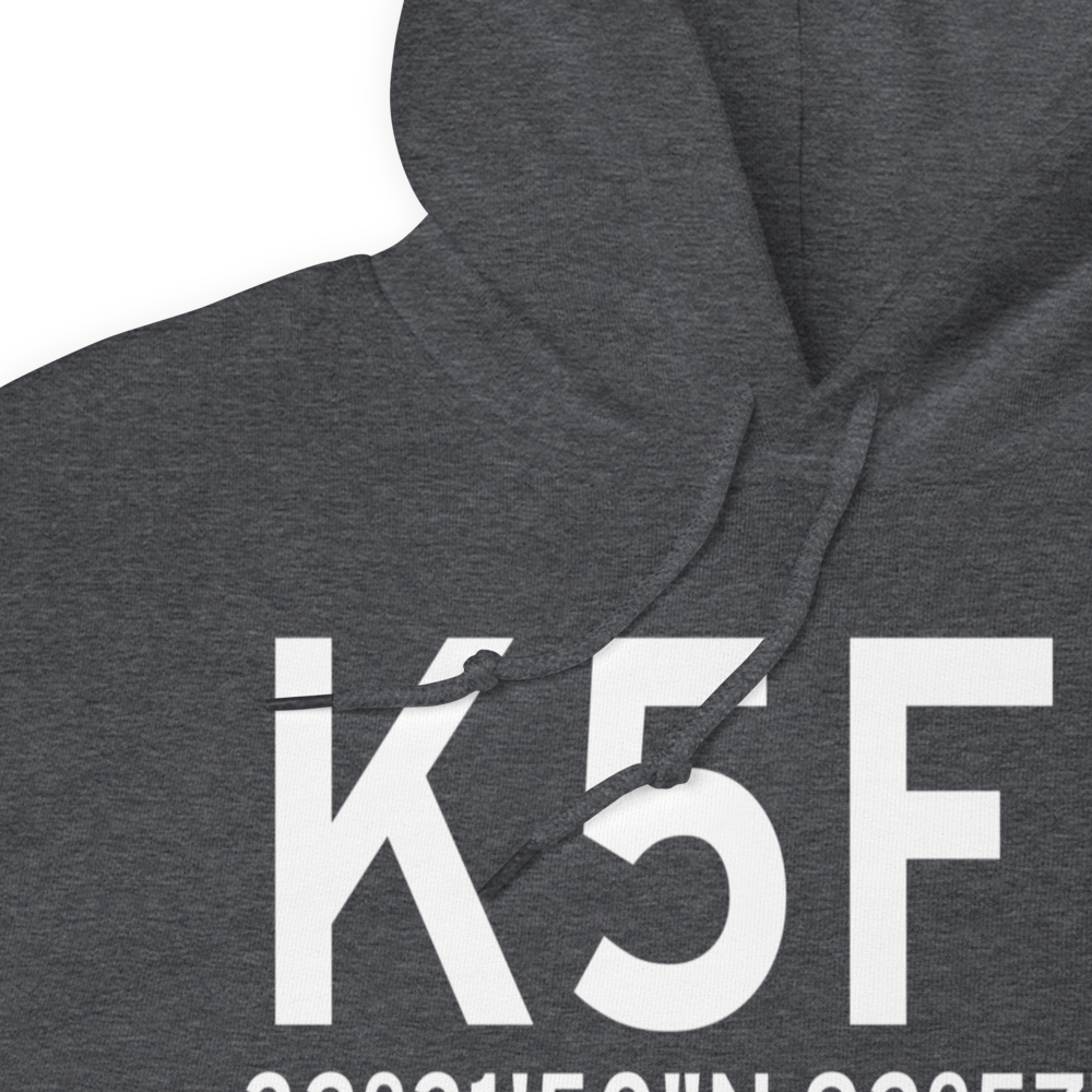Arcadia Bienville Parish Airport (K5F0) ICAO Hoodie Sweatshirt 