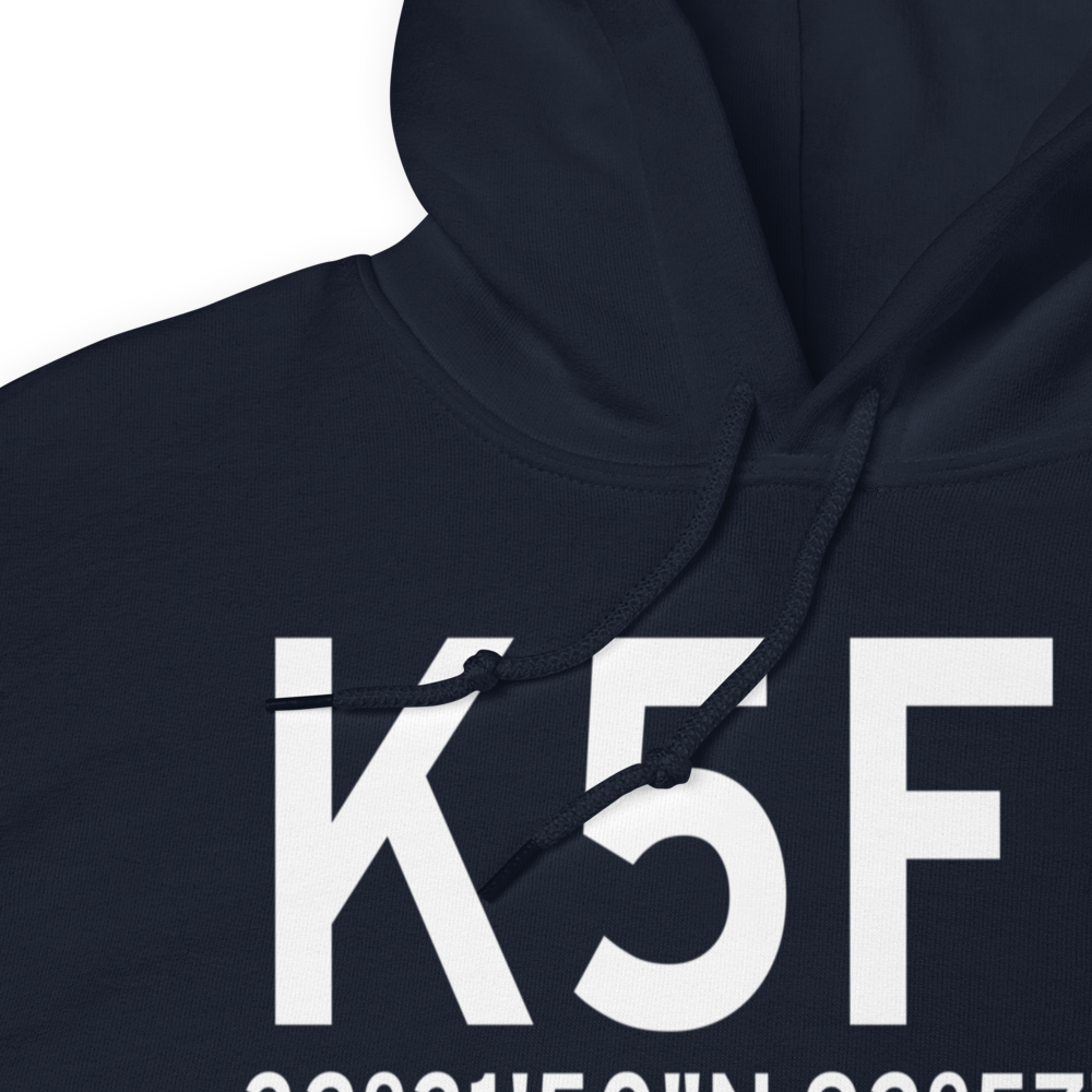 Arcadia Bienville Parish Airport (K5F0) ICAO Hoodie Sweatshirt 