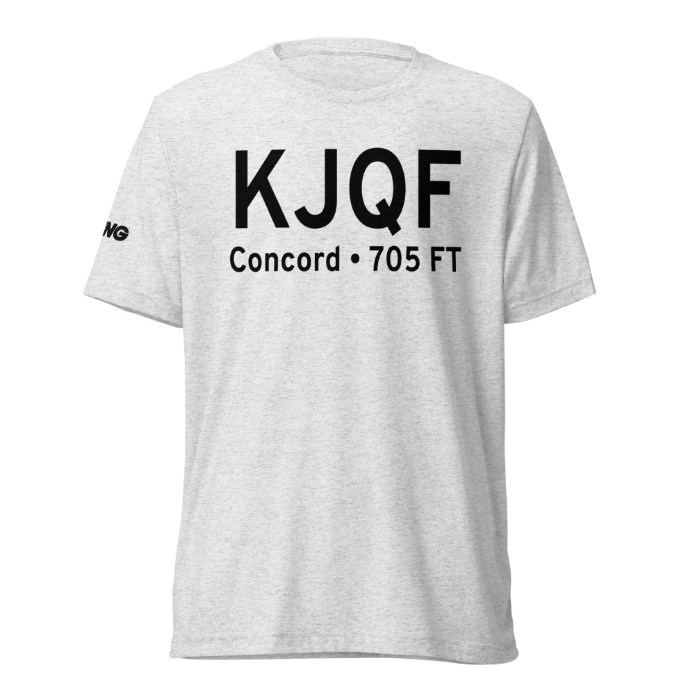 Concord-Padgett Regional Airport (KJQF) ICAO Tri-blend T-Shirt 