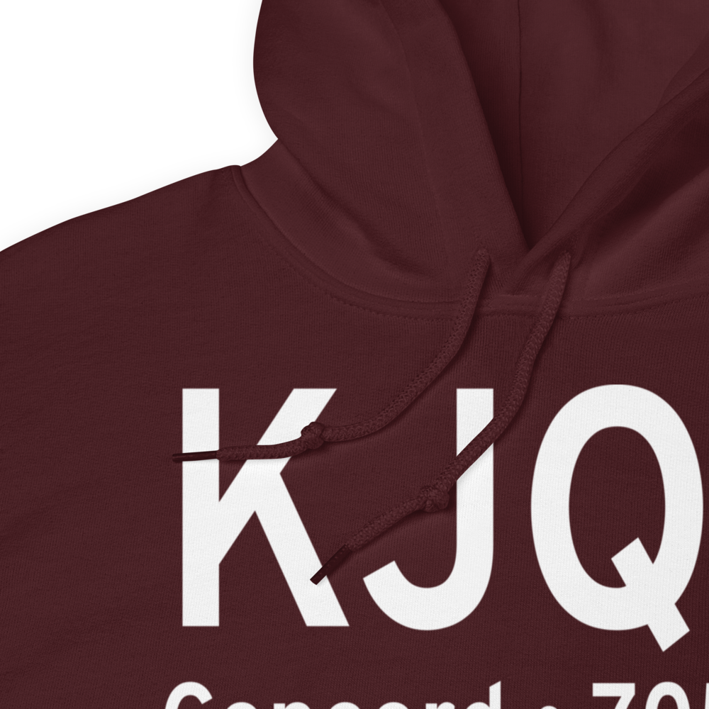 Concord-Padgett Regional Airport (KJQF) ICAO Hoodie Sweatshirt 