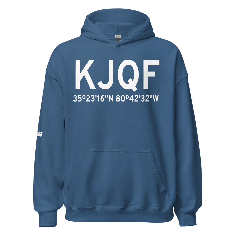 Concord-Padgett Regional Airport (KJQF) ICAO Hoodie Sweatshirt 
