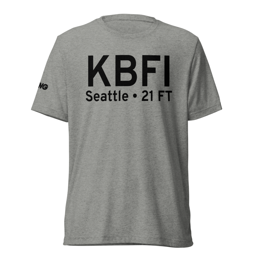 Boeing Field King County International Airport (KBFI) ICAO Tri-blend T-Shirt 