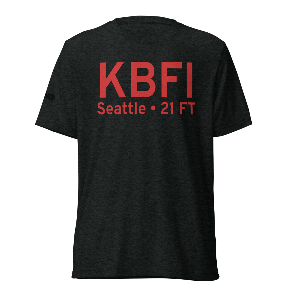 Boeing Field King County International Airport (KBFI) ICAO Tri-blend T-Shirt 