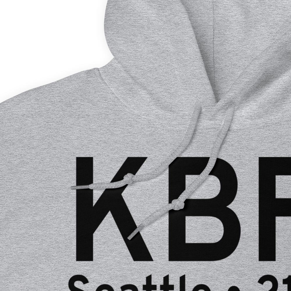 Boeing Field King County International Airport (KBFI) ICAO Hoodie Sweatshirt 