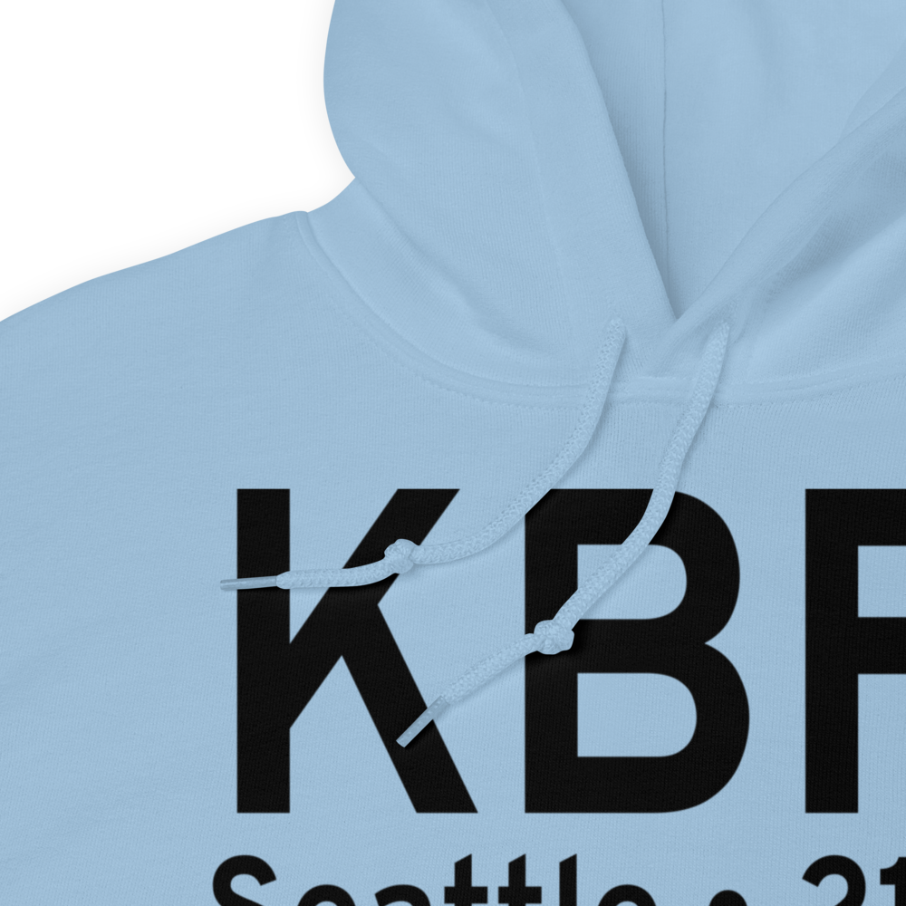 Boeing Field King County International Airport (KBFI) ICAO Hoodie Sweatshirt 