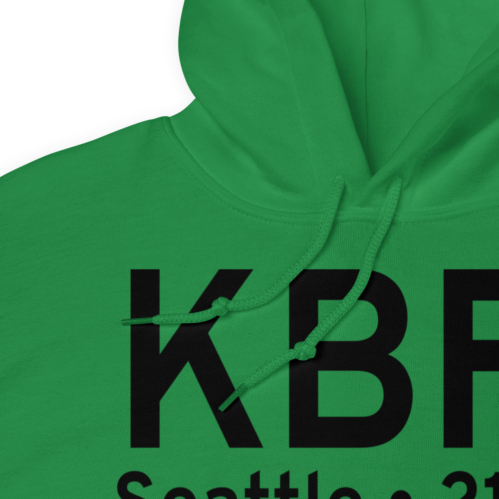 Boeing Field King County International Airport (KBFI) ICAO Hoodie Sweatshirt 