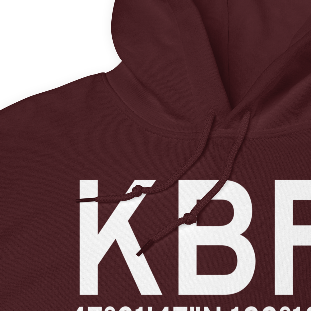 Boeing Field King County International Airport (KBFI) ICAO Hoodie Sweatshirt 