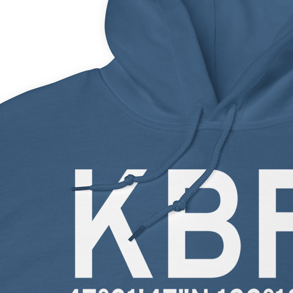 Boeing Field King County International Airport (KBFI) ICAO Hoodie Sweatshirt 