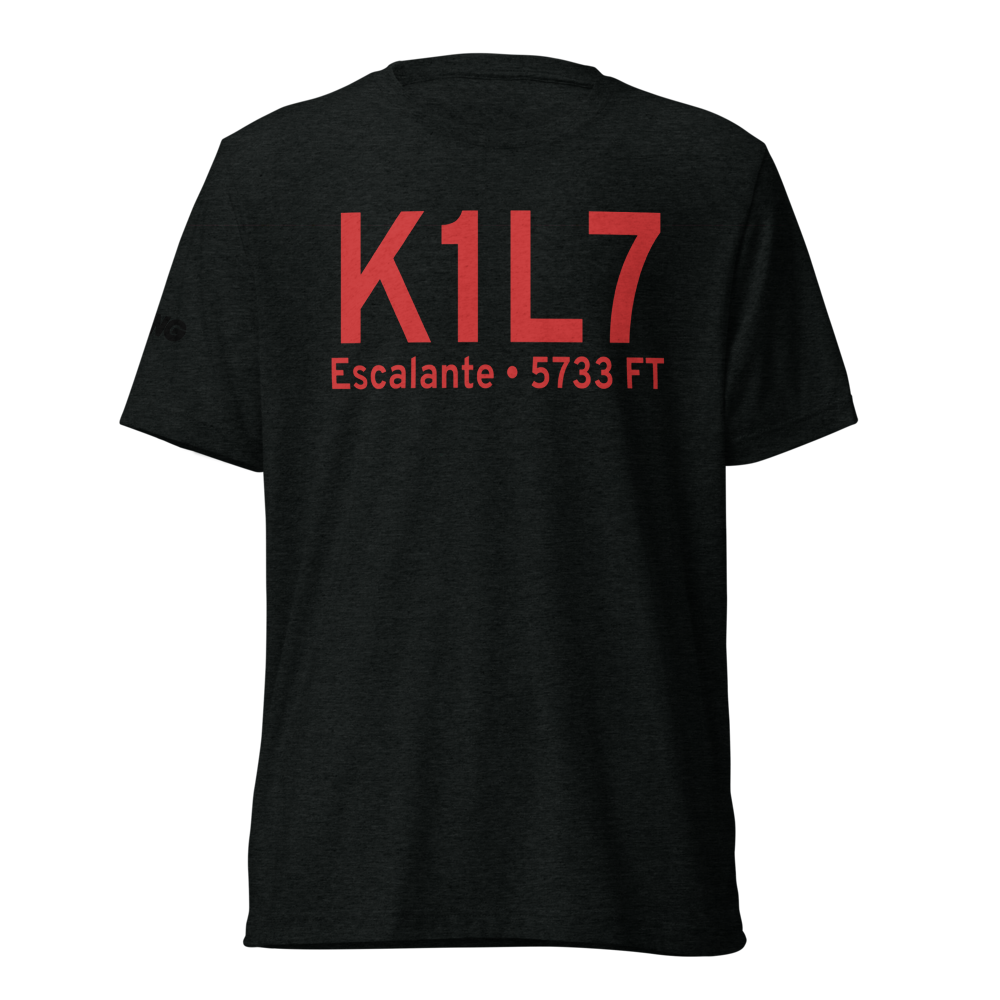 Escalante Municipal Airport (K1L7) ICAO Tri-blend T-Shirt 