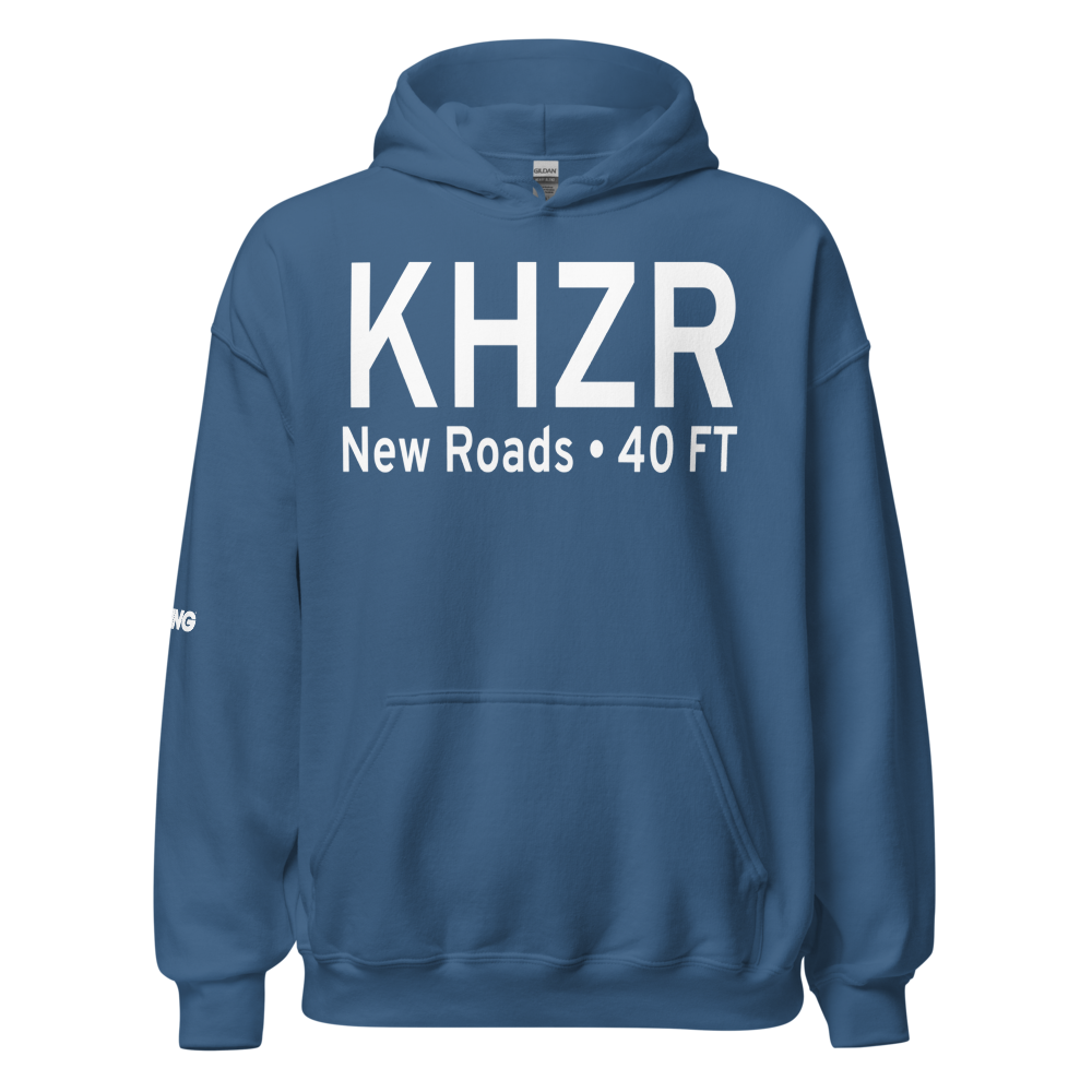 False River Regional Airport (KHZR) ICAO Hoodie Sweatshirt 