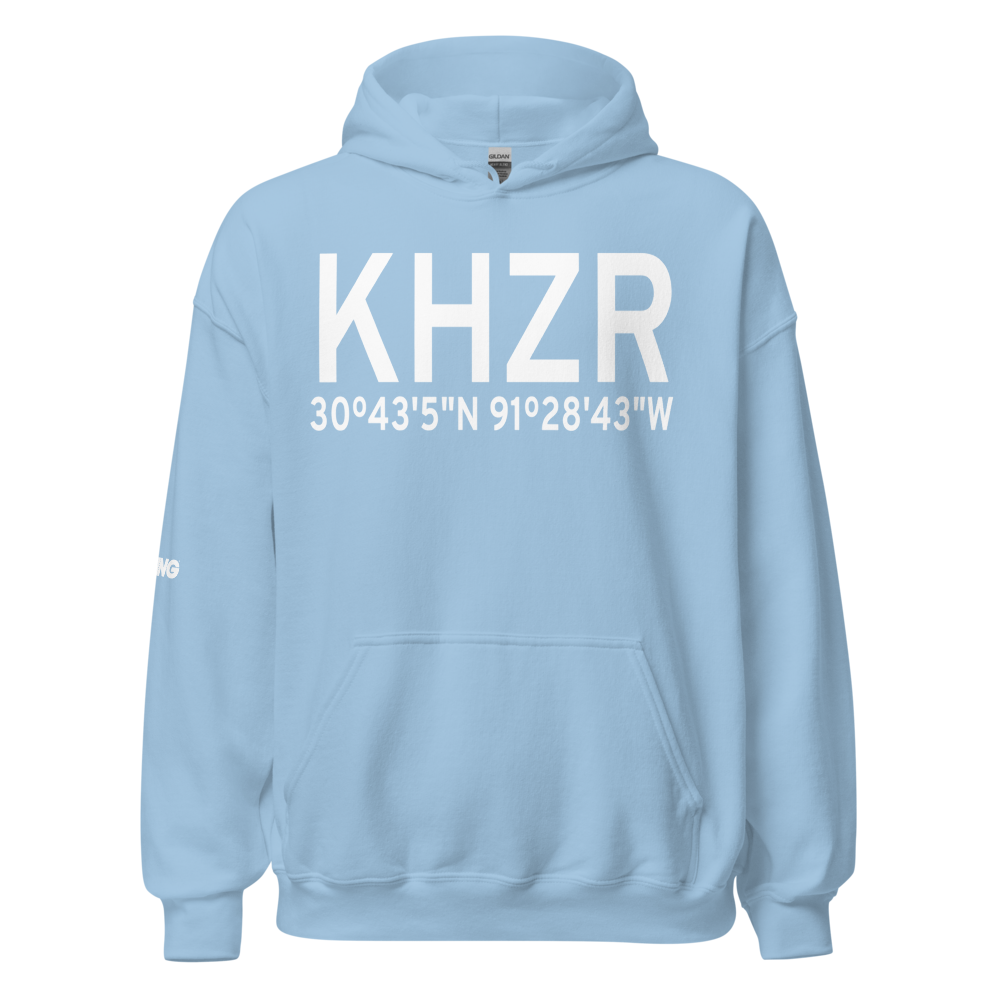 False River Regional Airport (KHZR) ICAO Hoodie Sweatshirt 
