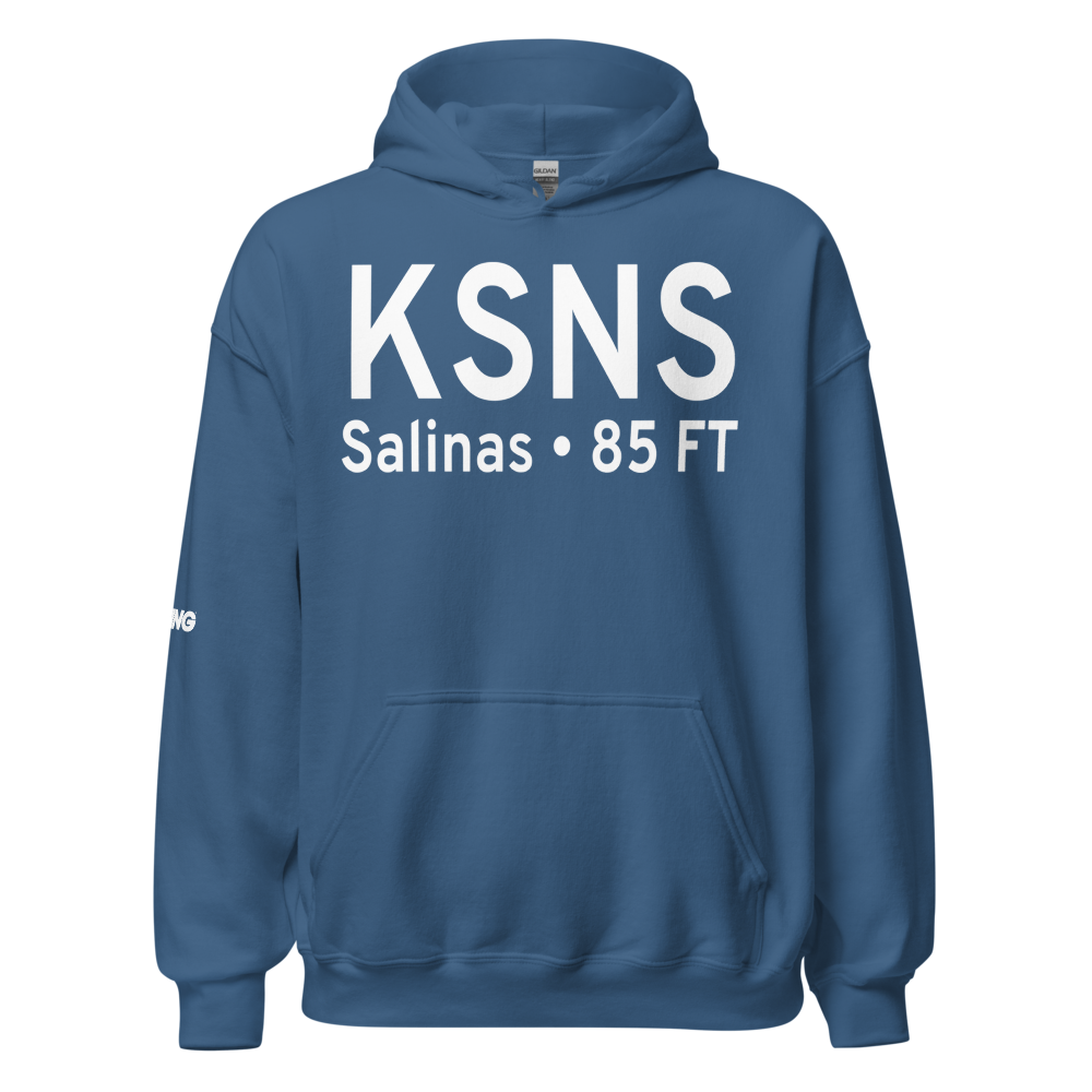 Salinas Municipal Airport (KSNS) ICAO Hoodie Sweatshirt 