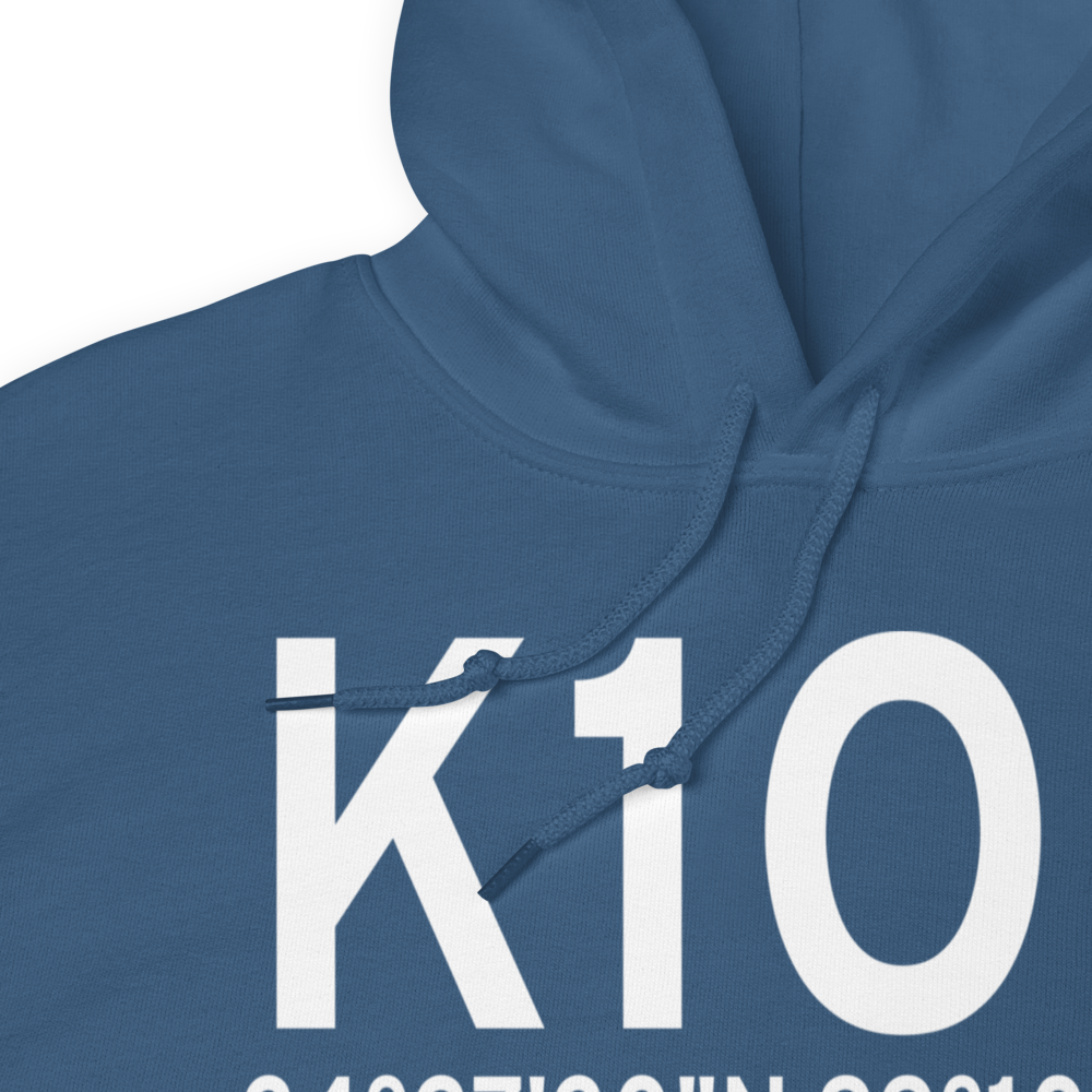 Tipton Municipal Airport (K1O8) ICAO Hoodie Sweatshirt 