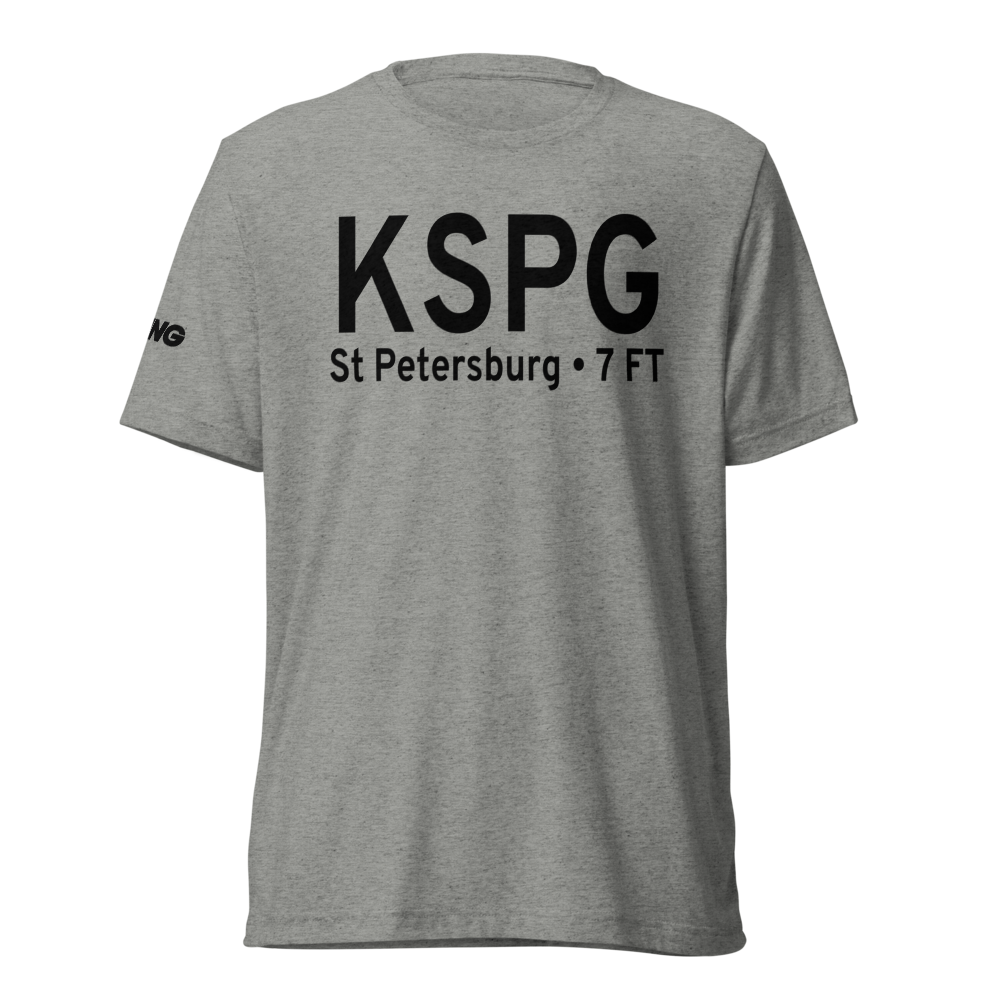 Albert Whitted Airport (KSPG) ICAO Tri-blend T-Shirt 