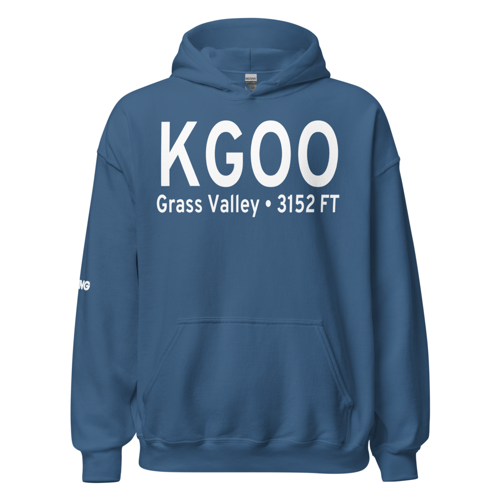 Nevada County Airport (KGOO) ICAO Hoodie Sweatshirt 