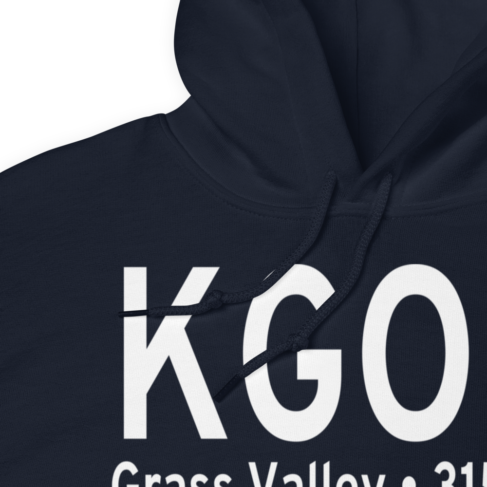 Nevada County Airport (KGOO) ICAO Hoodie Sweatshirt 