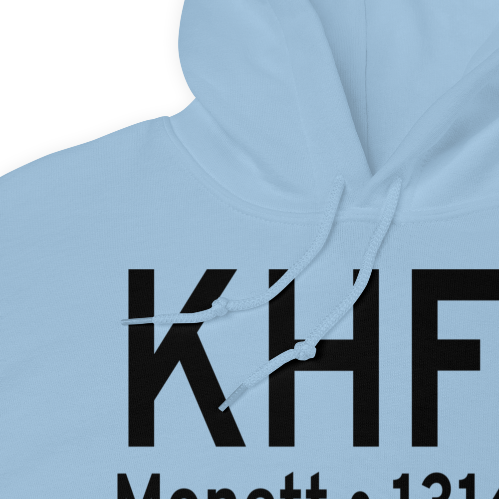Monett Municipal Airport (KHFJ) ICAO Hoodie Sweatshirt 