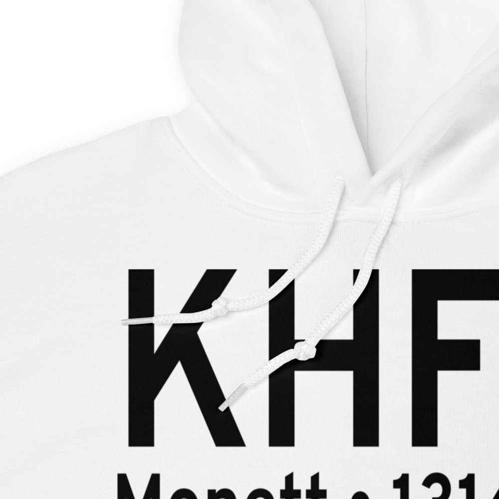 Monett Municipal Airport (KHFJ) ICAO Hoodie Sweatshirt 