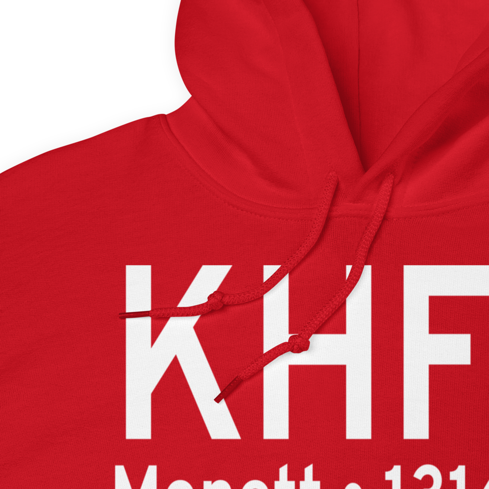 Monett Municipal Airport (KHFJ) ICAO Hoodie Sweatshirt 