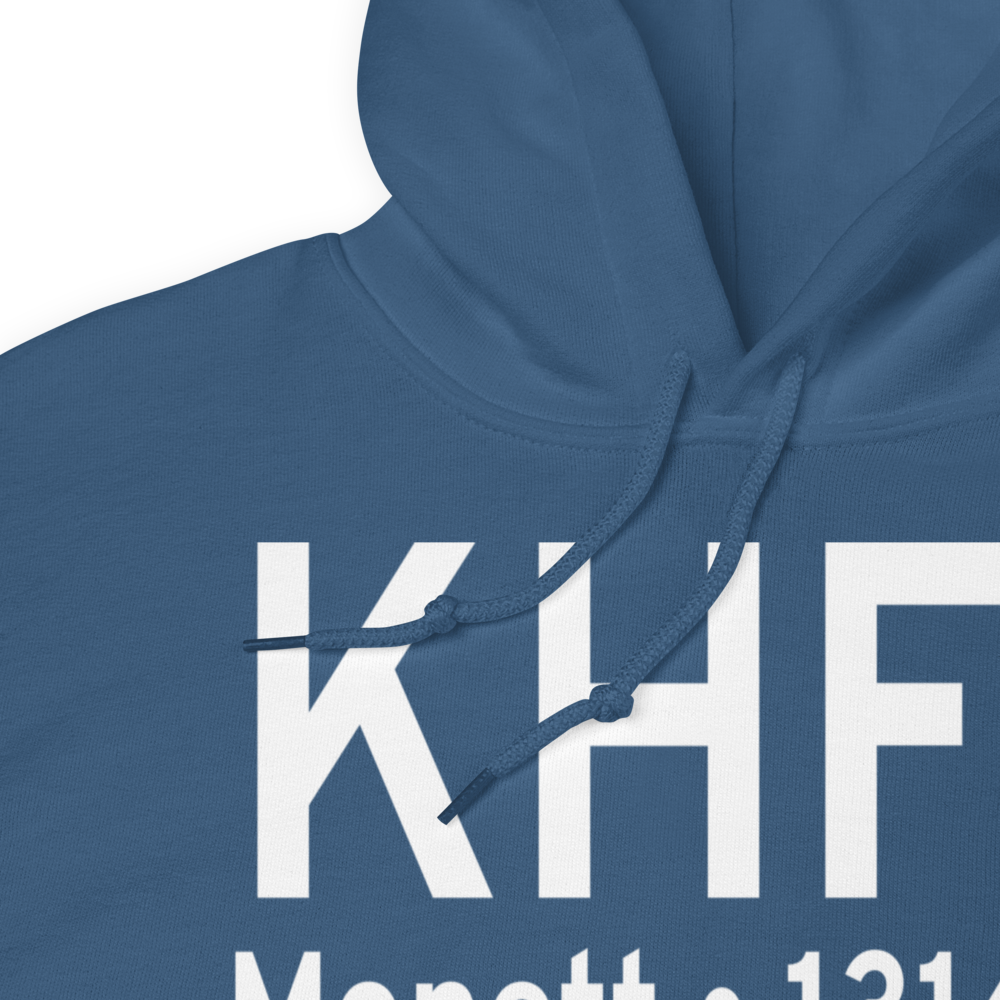 Monett Municipal Airport (KHFJ) ICAO Hoodie Sweatshirt 