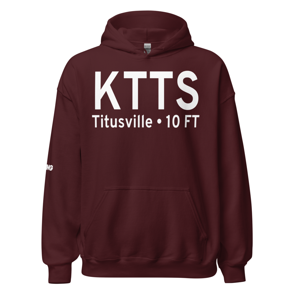 Nasa Shuttle Landing Facility Airport (KTTS) ICAO Hoodie Sweatshirt 