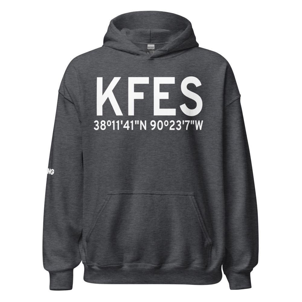 Festus Memorial Airport (KFES) ICAO Hoodie Sweatshirt 