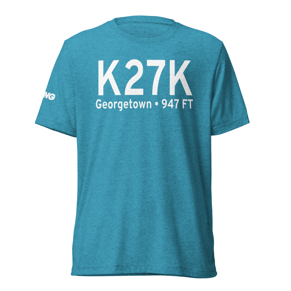 Georgetown-Scott County Regional Airport (K27K) ICAO Tri-blend T-Shirt 