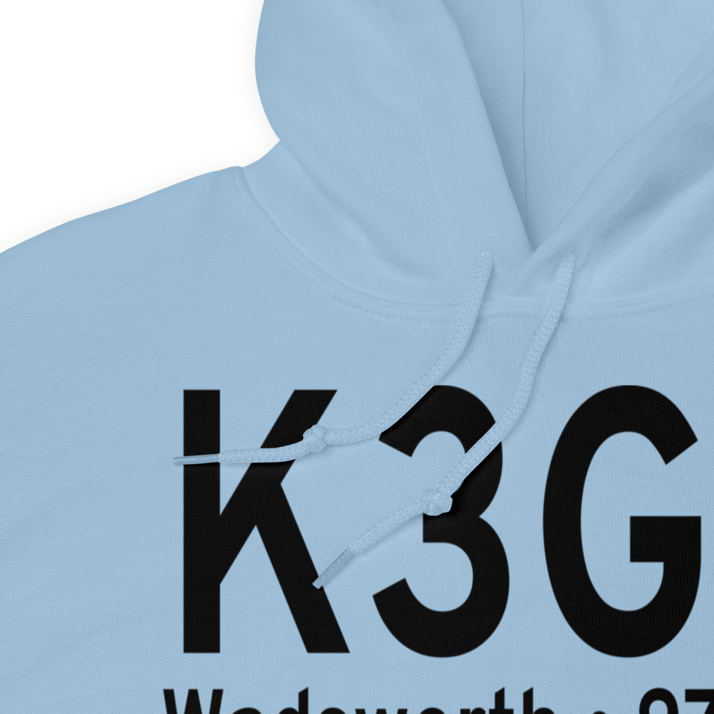 Wadsworth Municipal Airport (K3G3) ICAO Hoodie Sweatshirt 