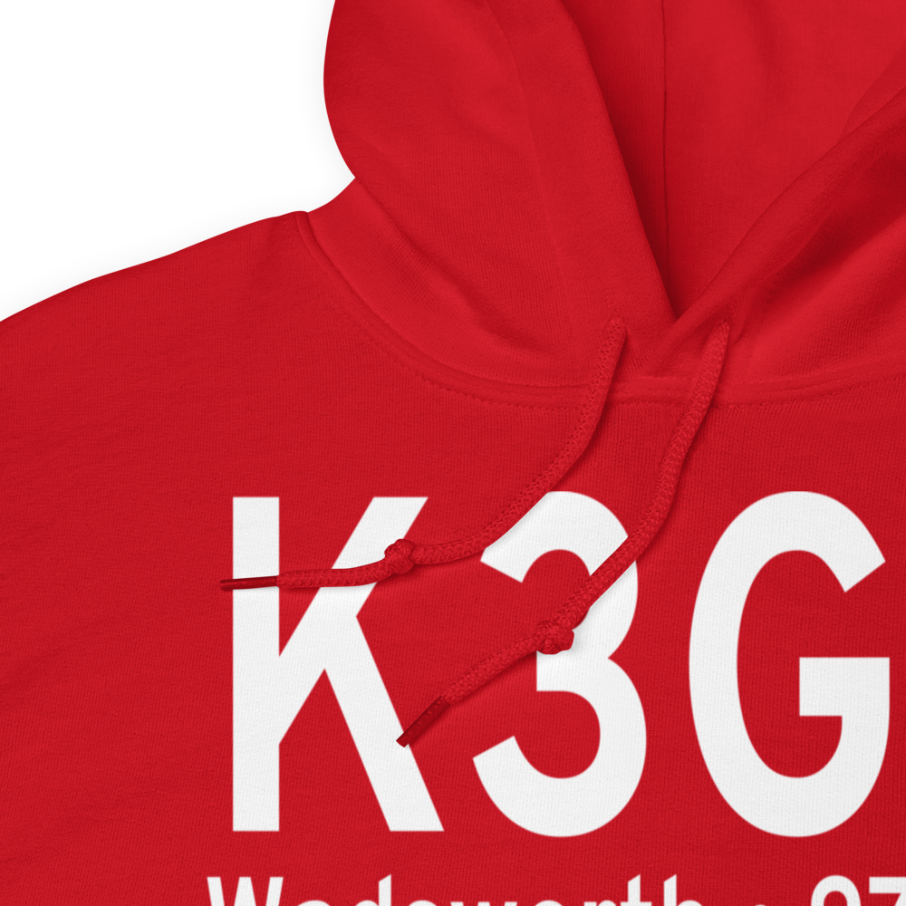 Wadsworth Municipal Airport (K3G3) ICAO Hoodie Sweatshirt 