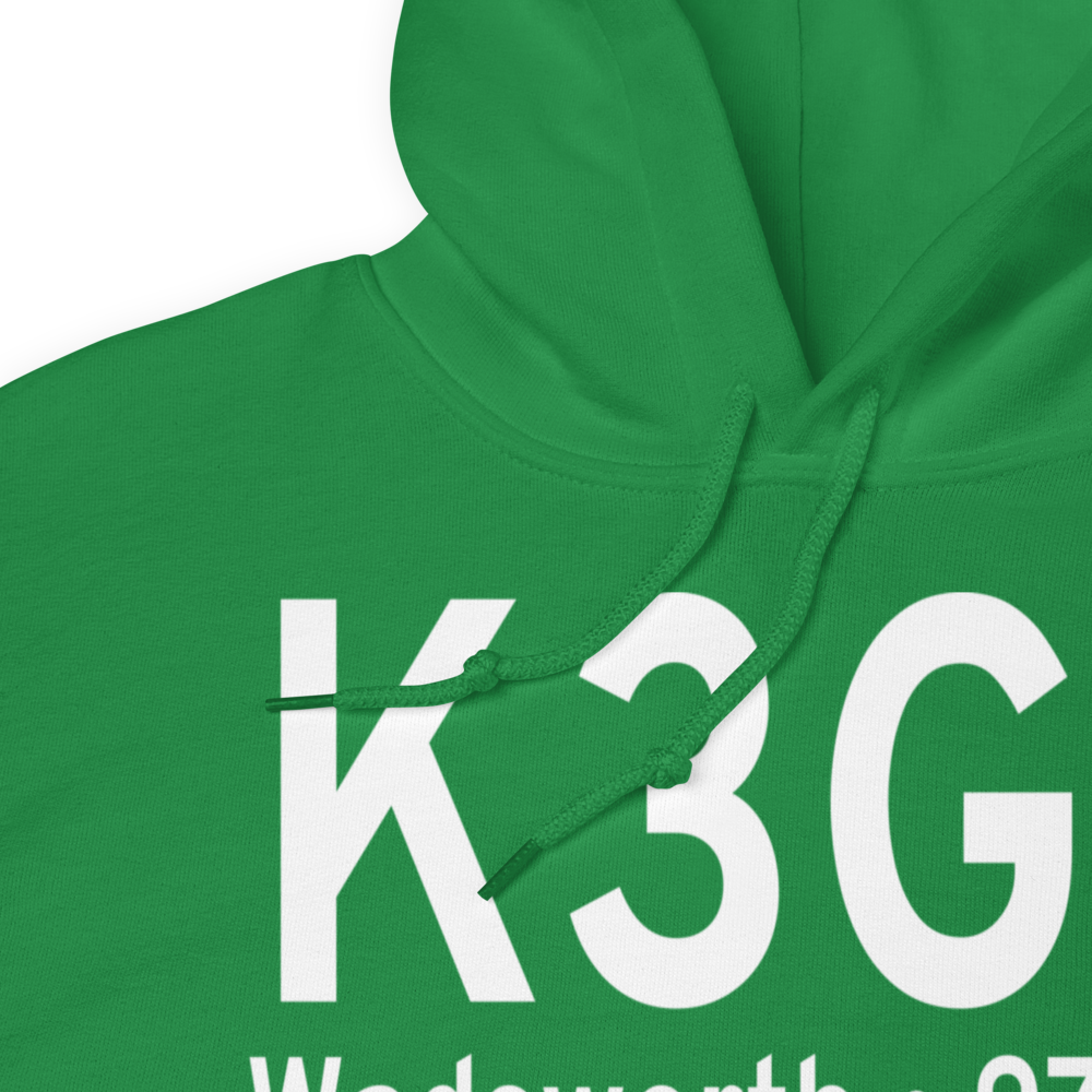 Wadsworth Municipal Airport (K3G3) ICAO Hoodie Sweatshirt 
