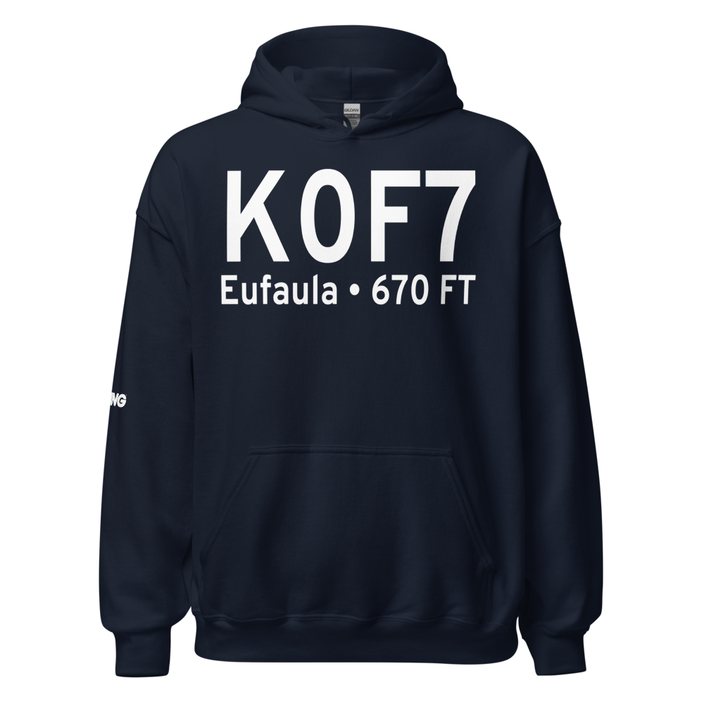Fountainhead Lodge Airpark (K0F7) ICAO Hoodie Sweatshirt 