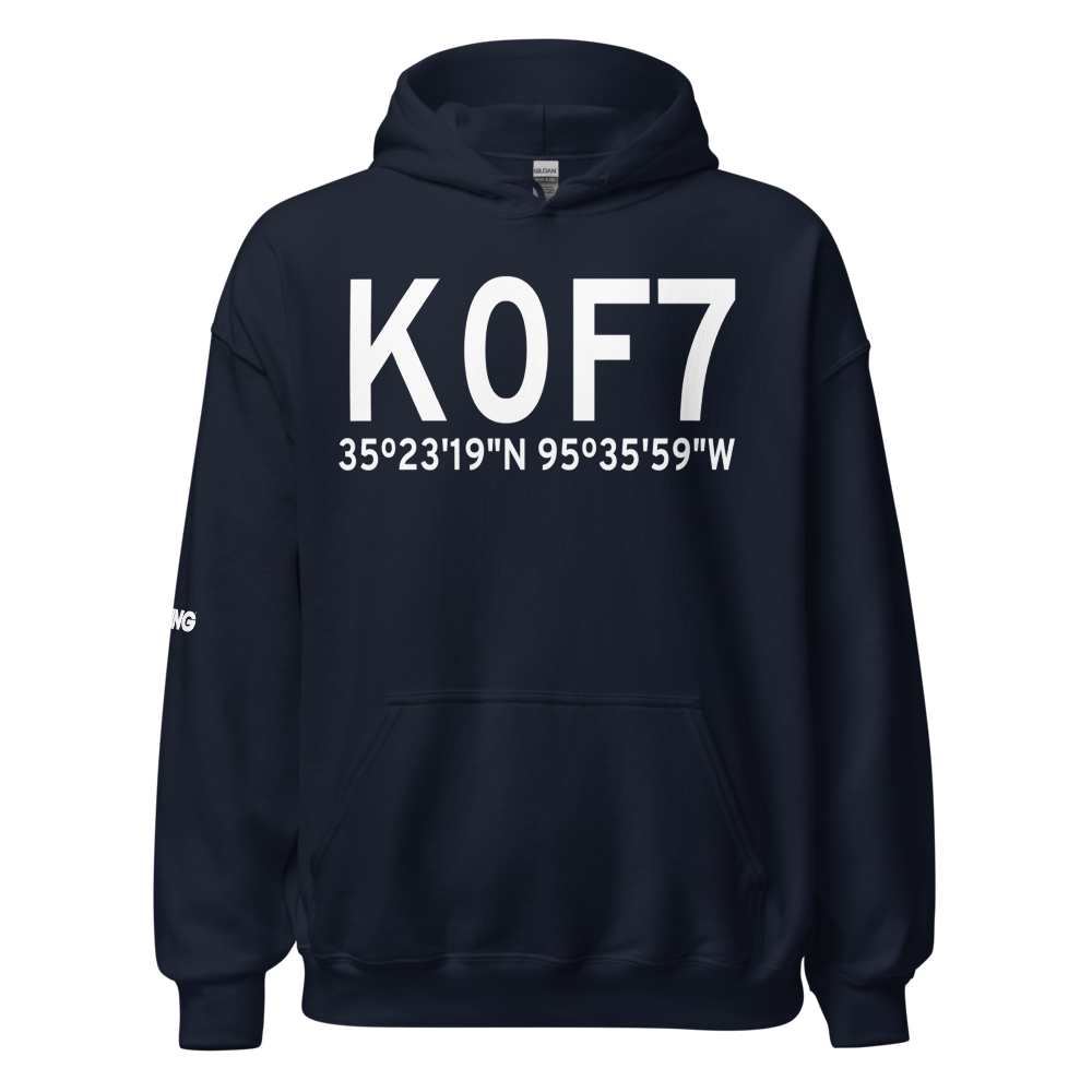 Fountainhead Lodge Airpark (K0F7) ICAO Hoodie Sweatshirt 