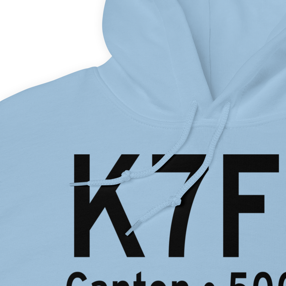 Canton Hackney Airport (K7F5) ICAO Hoodie Sweatshirt 