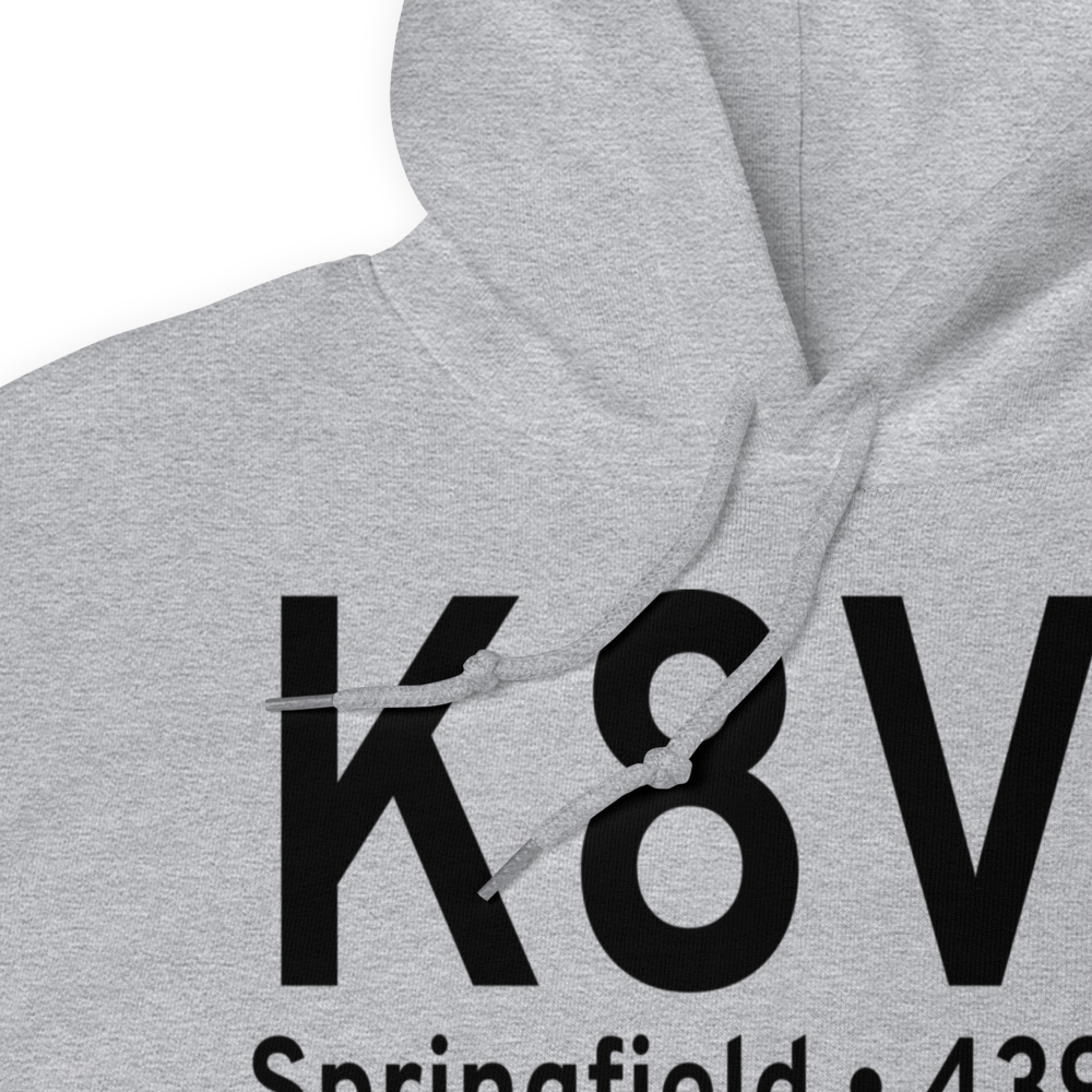 Springfield Municipal Airport (K8V7) ICAO Hoodie Sweatshirt 