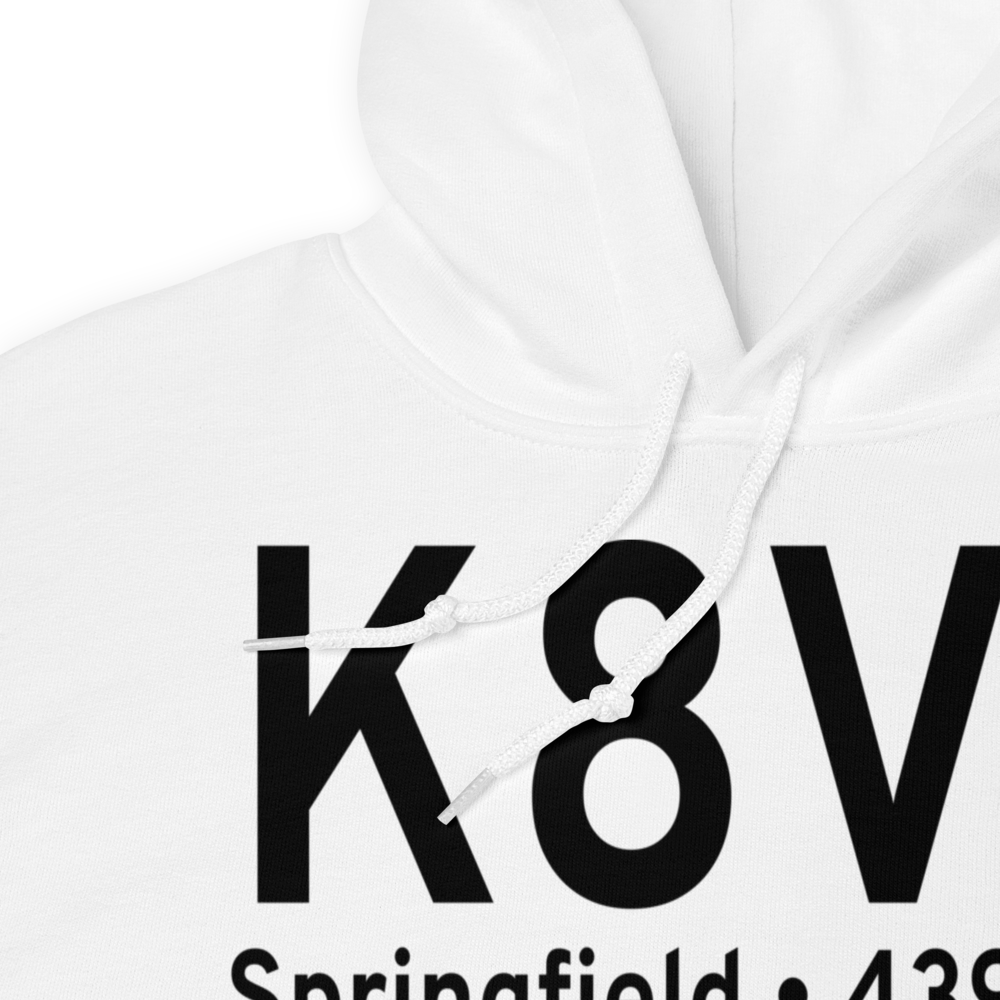 Springfield Municipal Airport (K8V7) ICAO Hoodie Sweatshirt 