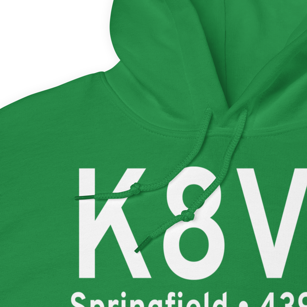 Springfield Municipal Airport (K8V7) ICAO Hoodie Sweatshirt 