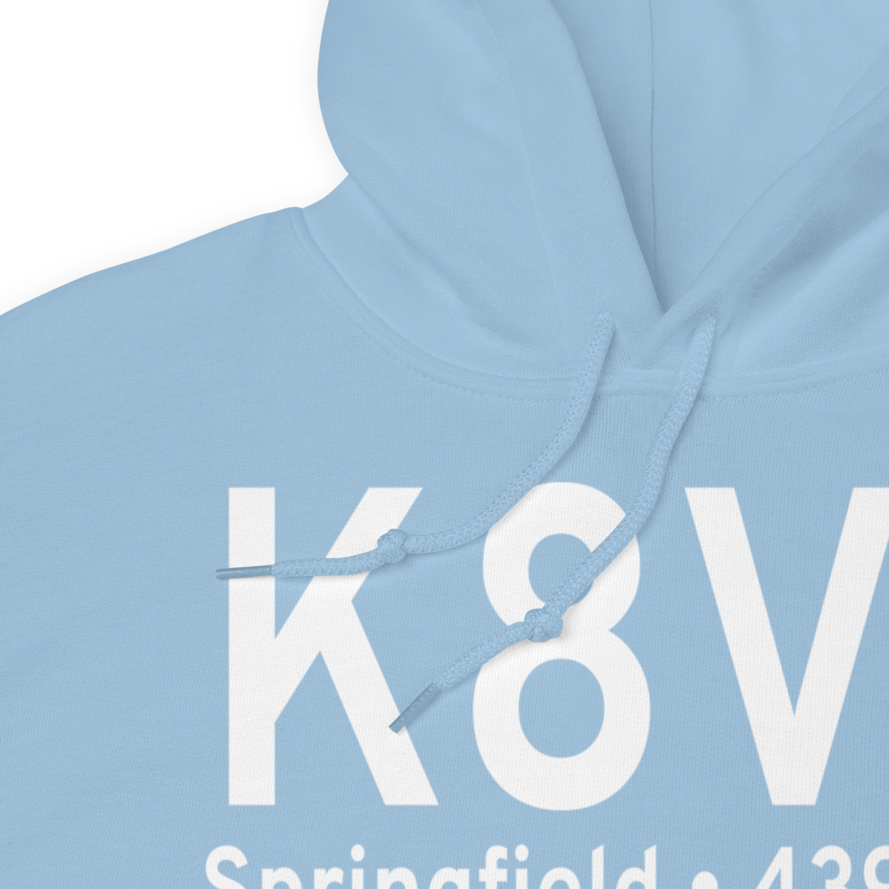 Springfield Municipal Airport (K8V7) ICAO Hoodie Sweatshirt 