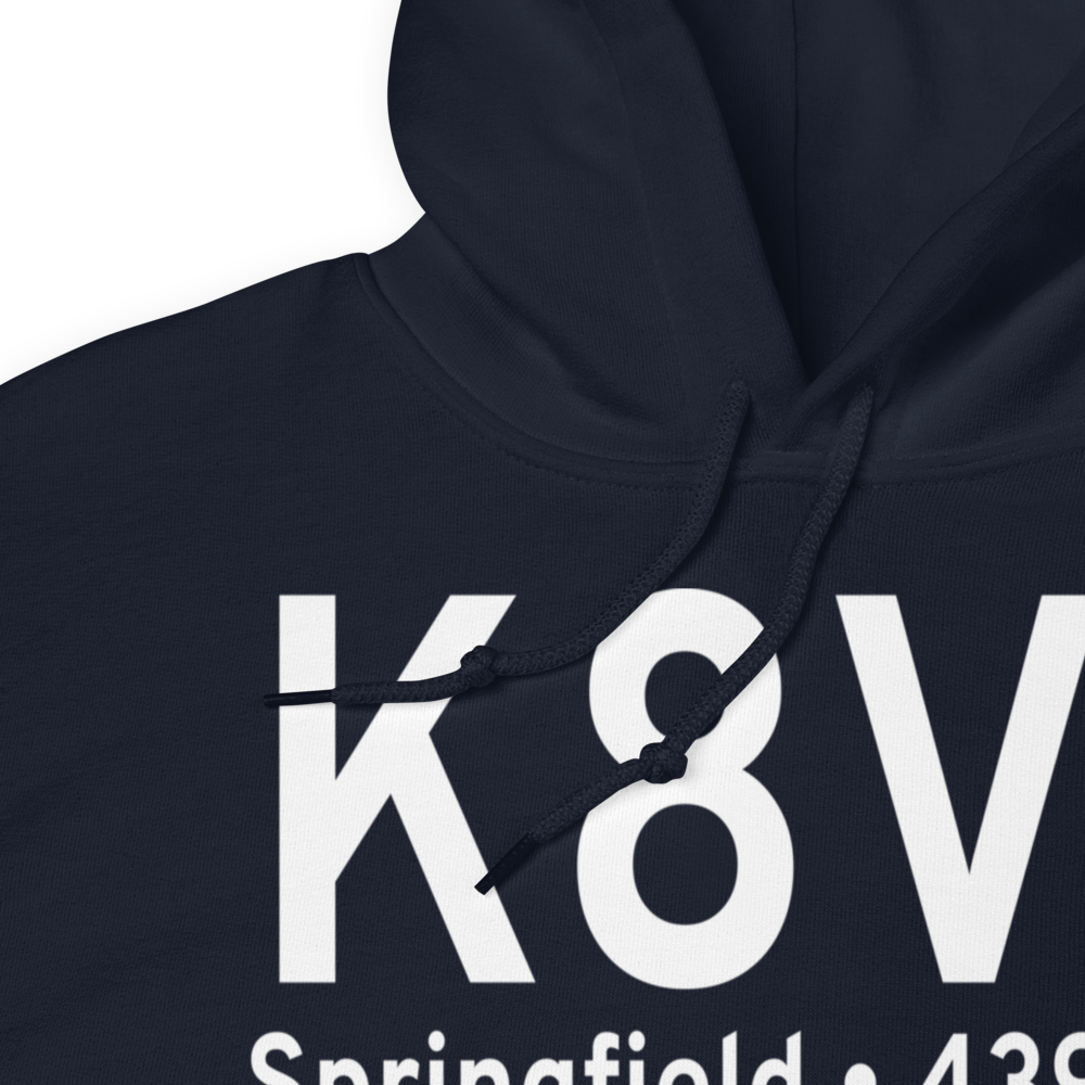 Springfield Municipal Airport (K8V7) ICAO Hoodie Sweatshirt 