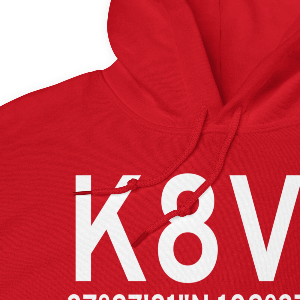 Springfield Municipal Airport (K8V7) ICAO Hoodie Sweatshirt 