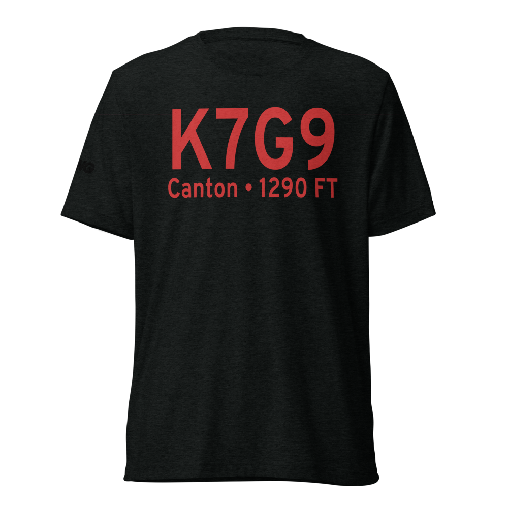Canton Municipal Airport (K7G9) ICAO Tri-blend T-Shirt 