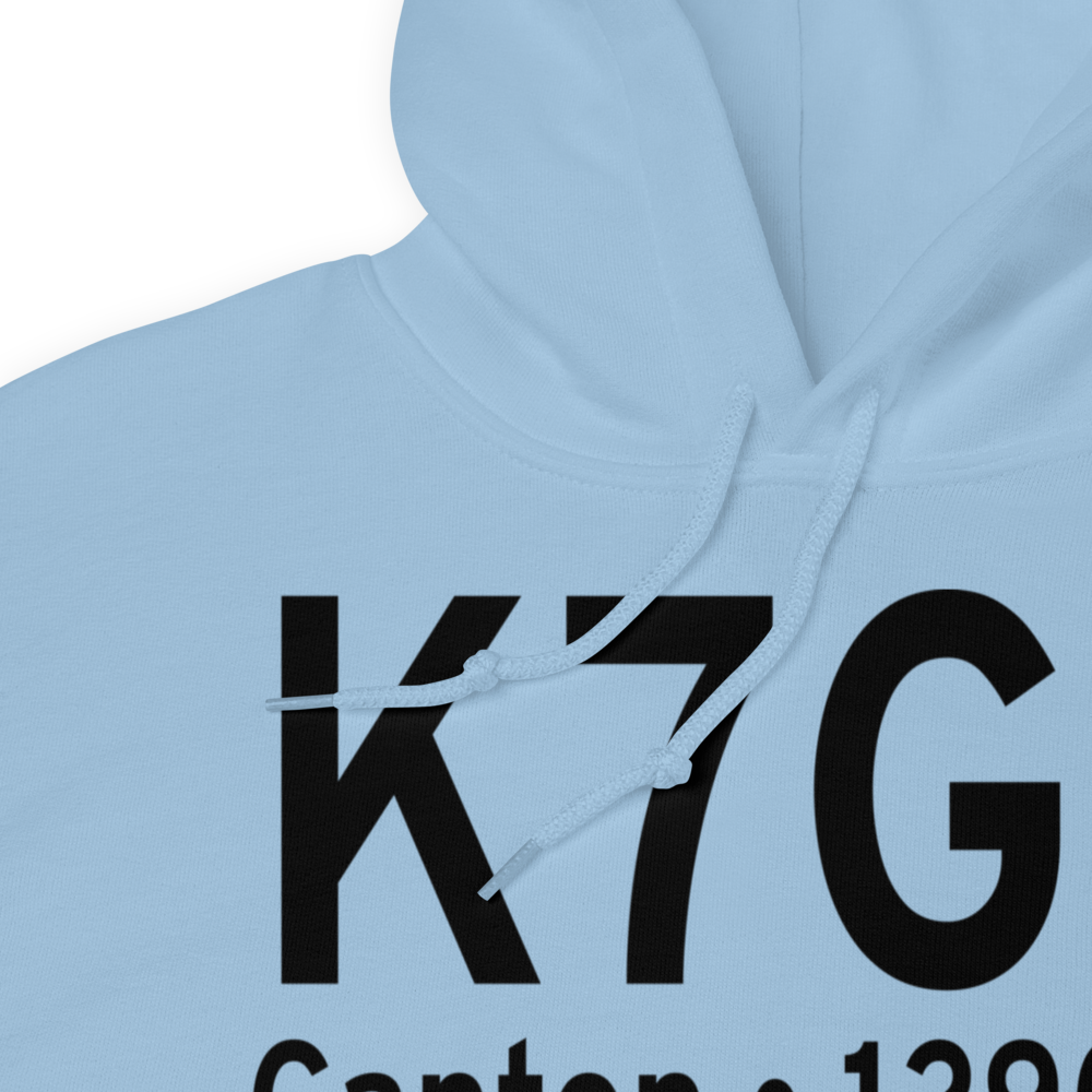 Canton Municipal Airport (K7G9) ICAO Hoodie Sweatshirt 