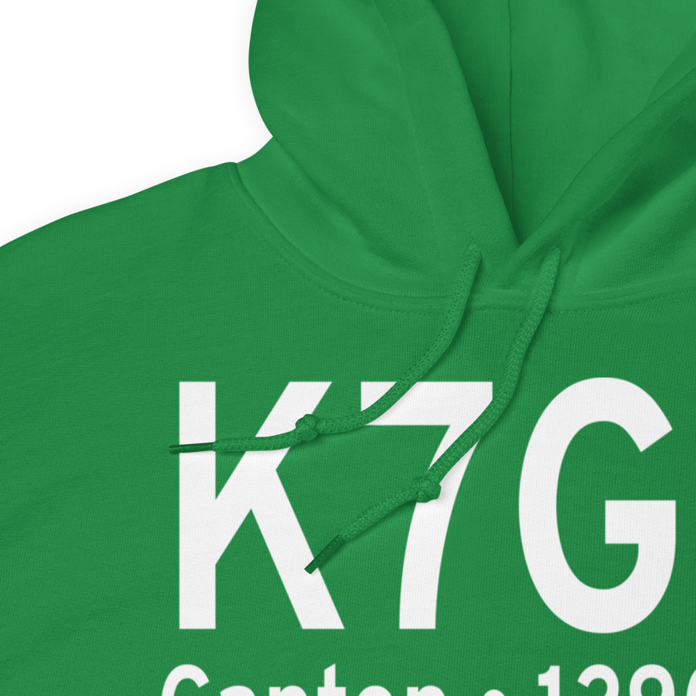 Canton Municipal Airport (K7G9) ICAO Hoodie Sweatshirt 