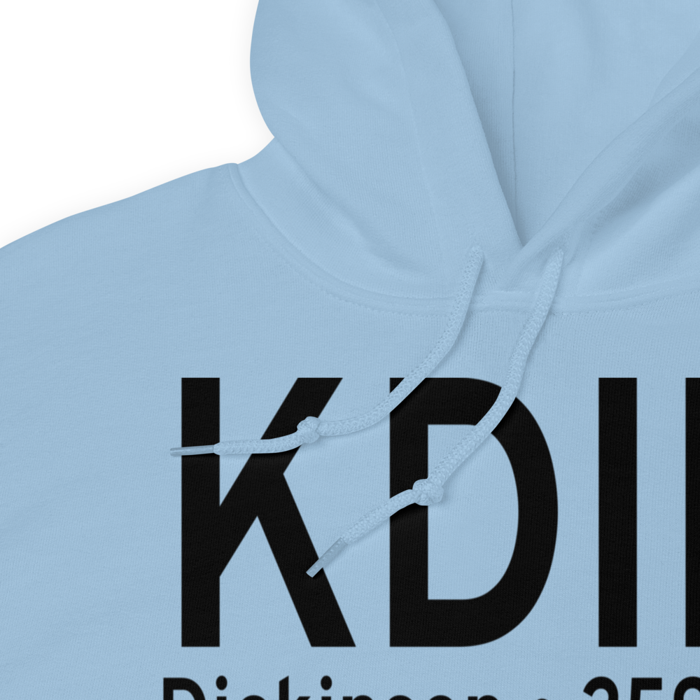 Dickinson Theodore Roosevelt Regional Airport (KDIK) ICAO Hoodie Sweatshirt 